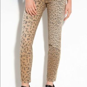 Current/Elliott Leopard Stiletto jeans sz 28